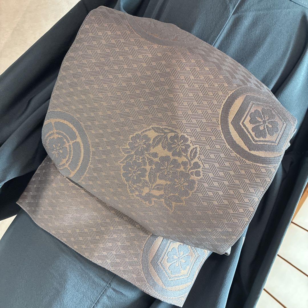 付け下げ　フルセット　着物　正絹　訪問着　袷　色紙　万寿菊　G4