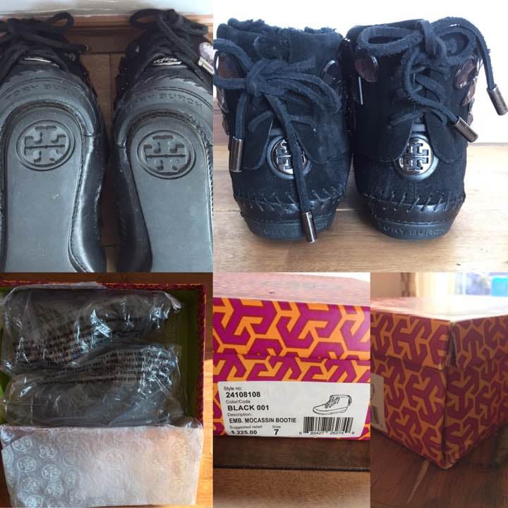 【再値下げ】TORY BURCH トリーバーチ ビジュームートンブーツ モカシン