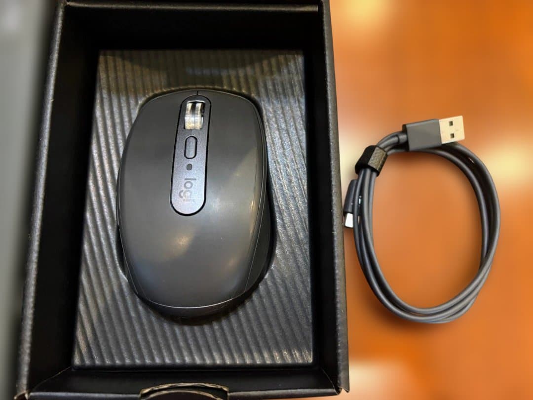 美品：Logicool MX ANYWHERE 3S ブラック マウス 本体