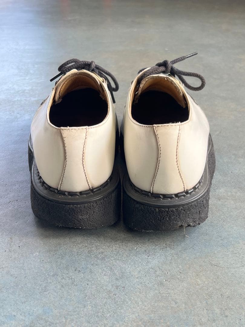 e Cox ラバーソール UK8 ホワイト / レザー