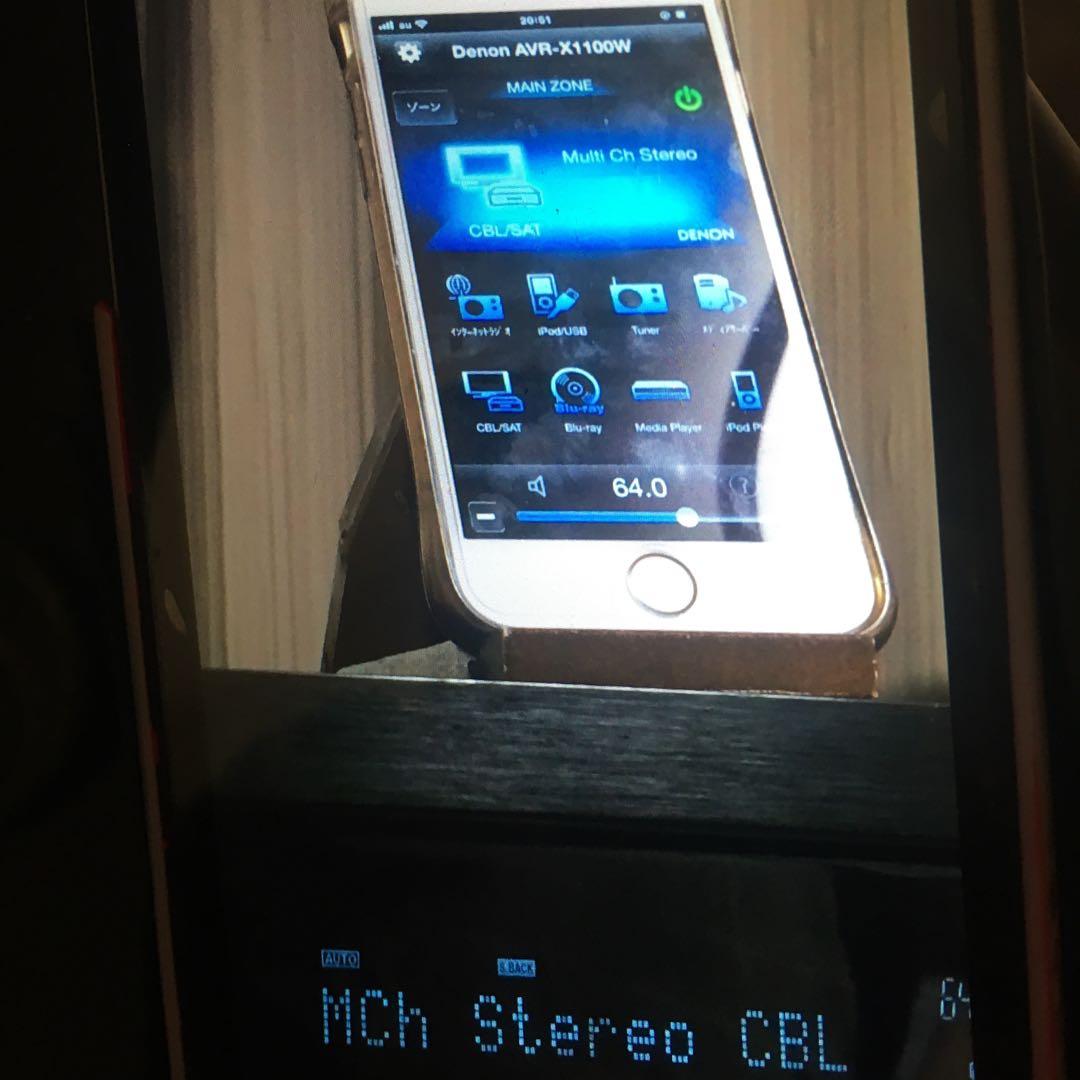 実動品デノン7.2chAVR-X1100W-K Bluetooth／ハイレゾ対応