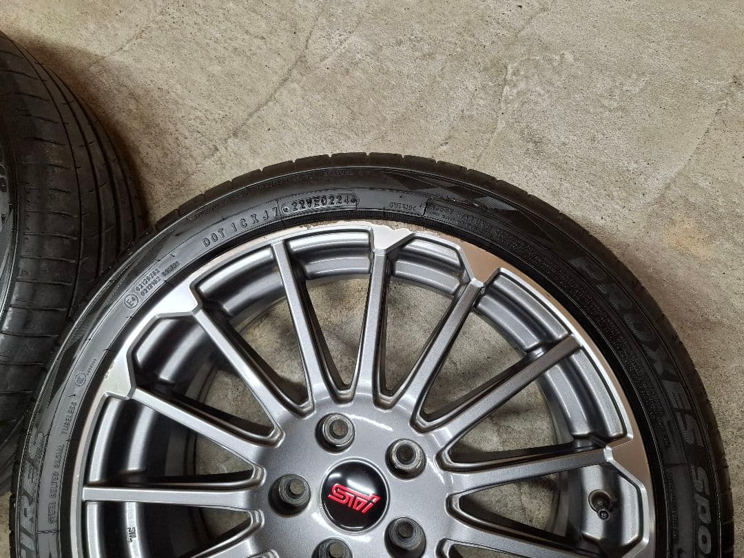 スバル レヴォーグ STIスポーツ 純正 ホイールタイヤ 2024年　送料込み