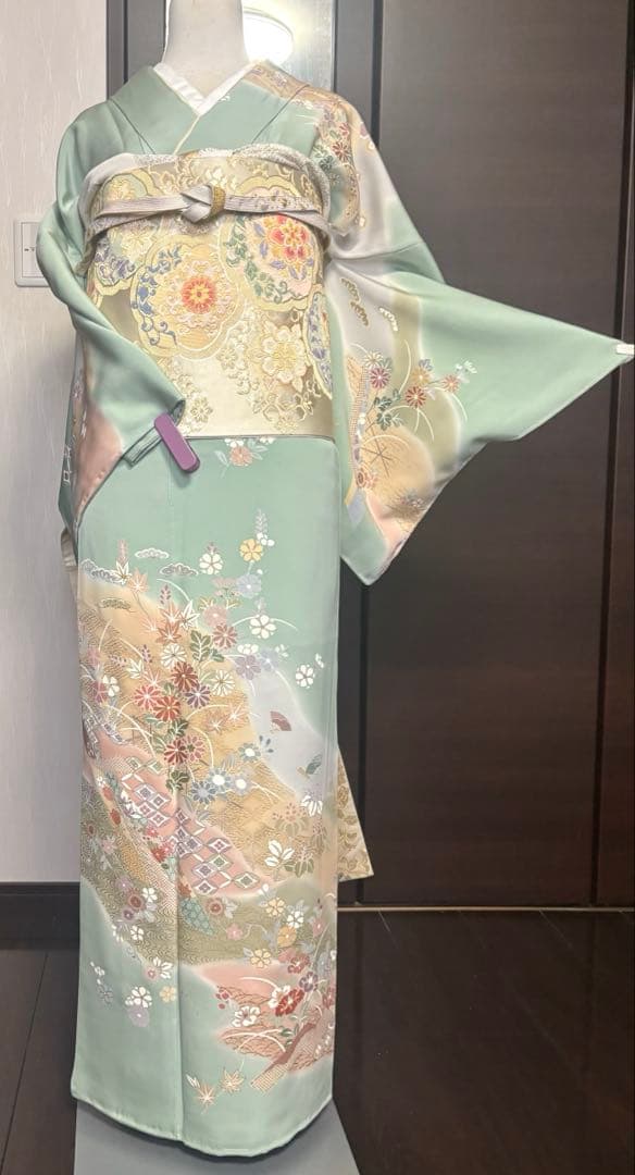 金駒刺繍　訪問着　フルセット　入学式　卒業式　お宮参り