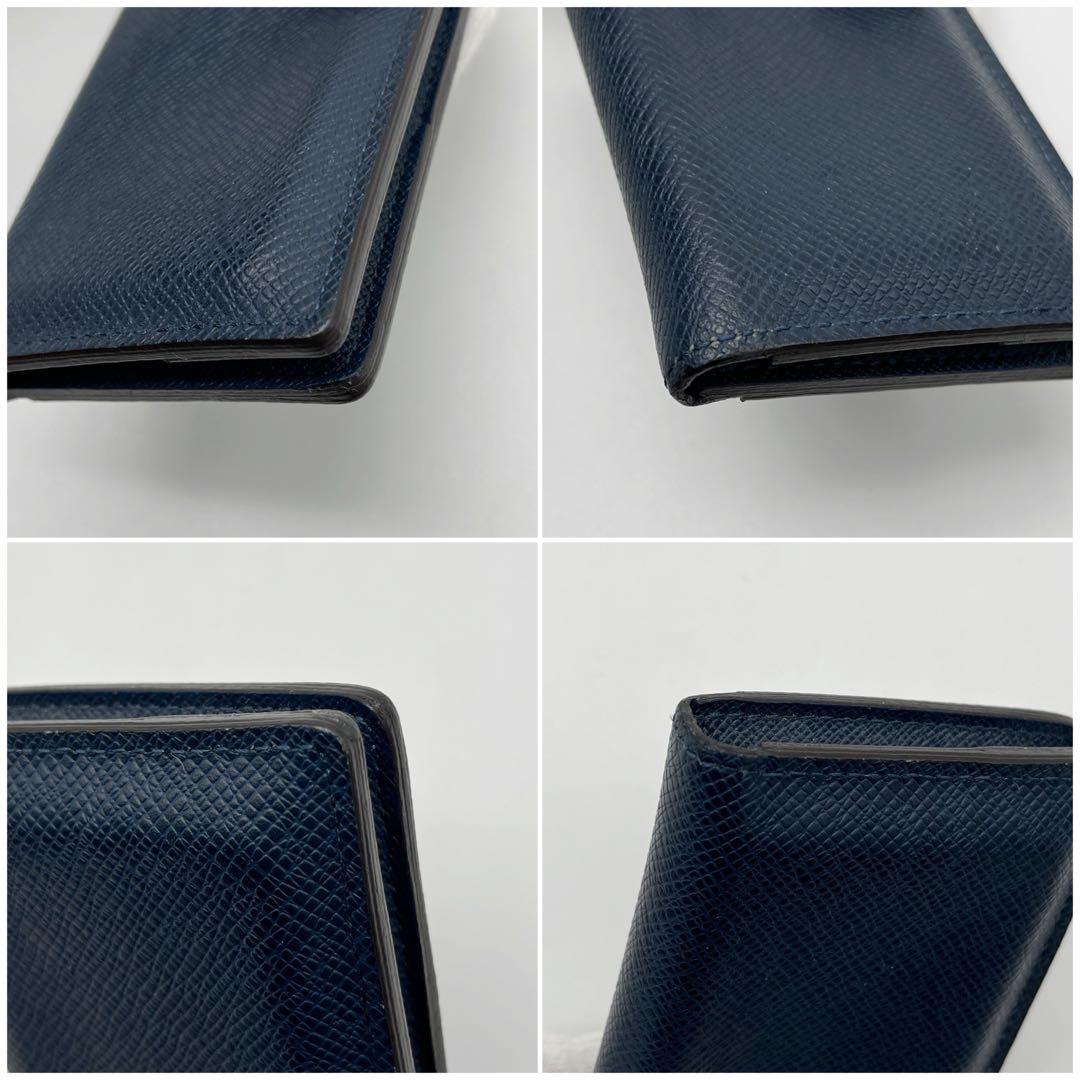 ルイヴィトン　オーガナイザードゥポッシュ タイガ　ネイビー 名刺入れ　新型