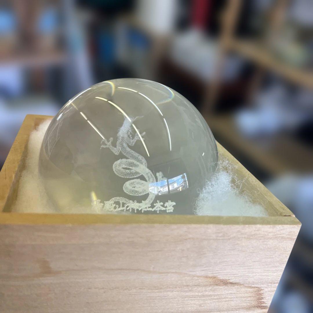 クリスタル龍彫刻置物