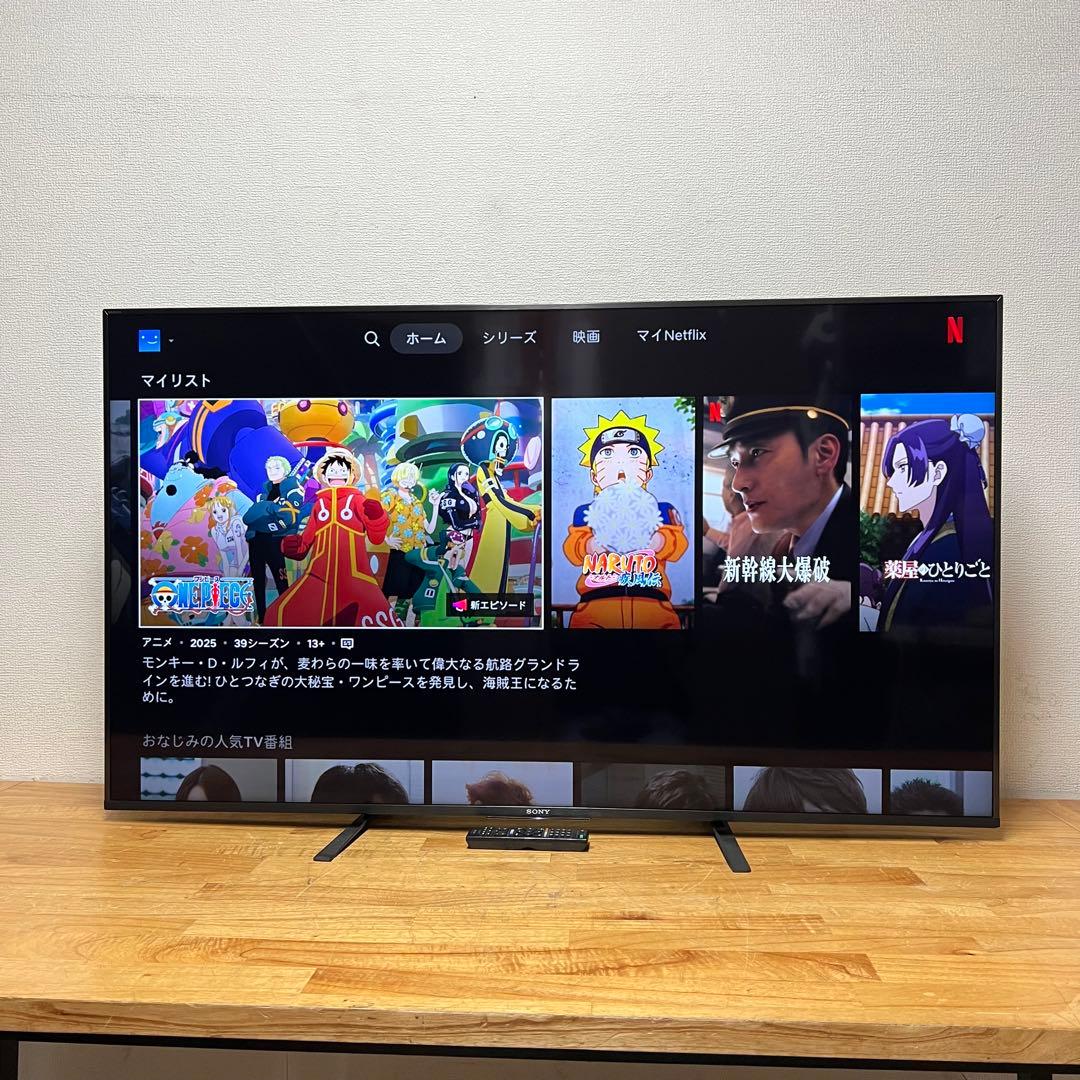 SONY 55V型 4K チューナーレス 液晶テレビ BRAVIA 動画アプリ○