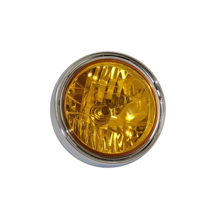 カワサキ車用 φ180 マルチリフレクター ヘッドライト イエローレンズ