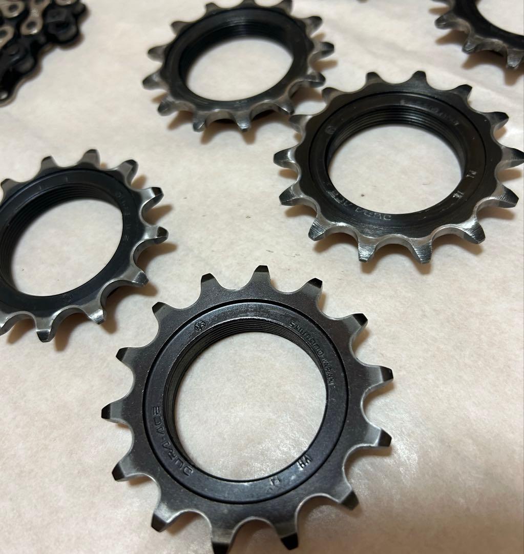 競輪、チェーン‼️小ギア‼️まとめ売り‼️バラ可