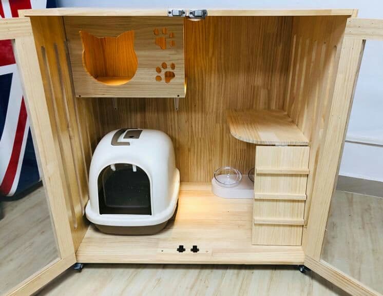 新品、未使用 豪華別荘 猫別荘 透明なドア猫ハウス 通気性 猫ペット かご/6