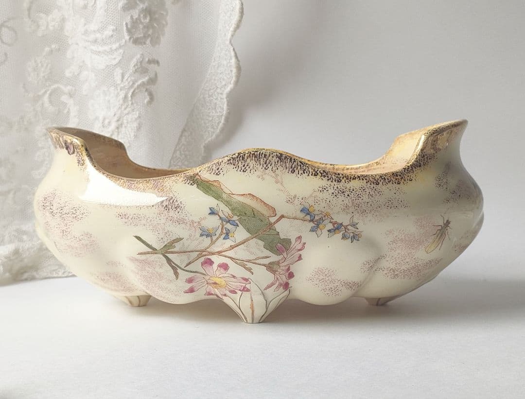 希少　美品　リュネビル　花器　　ソーシエール　フランスアンティーク