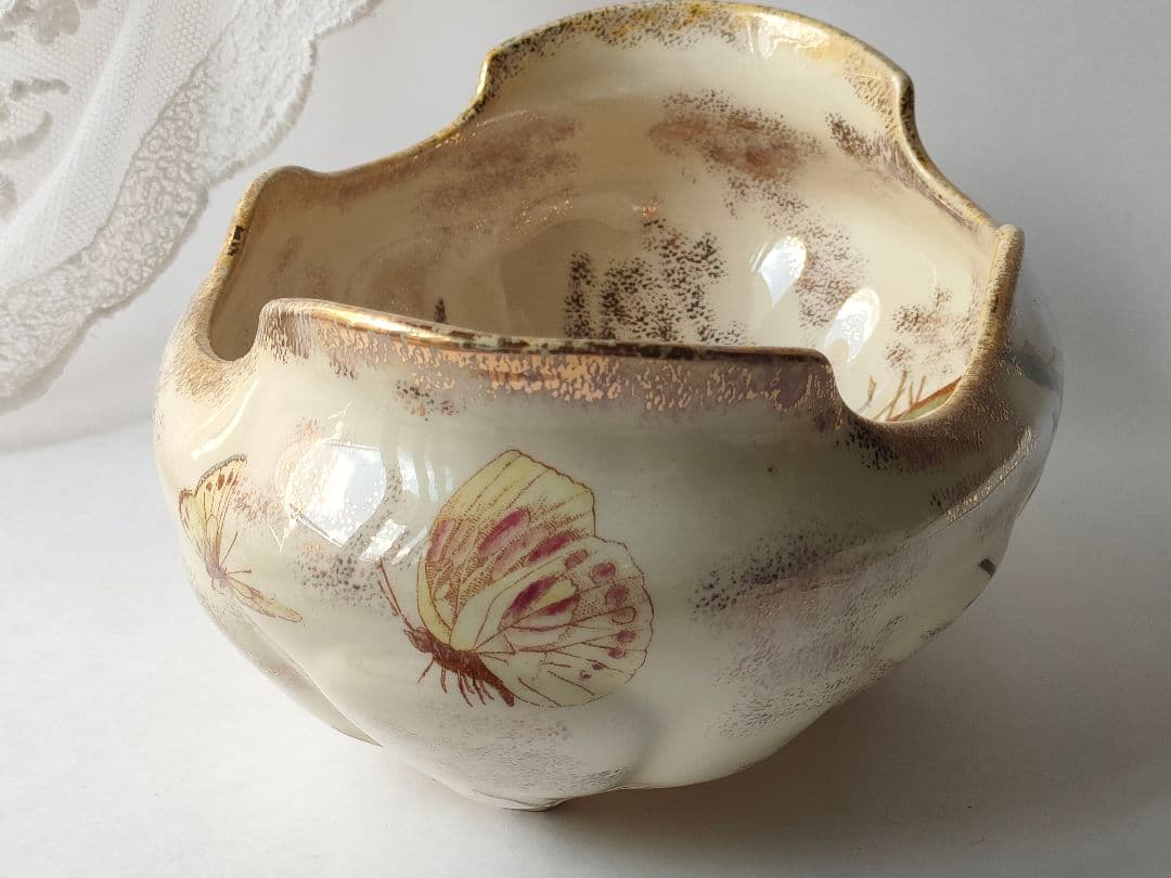 希少　美品　リュネビル　花器　　ソーシエール　フランスアンティーク