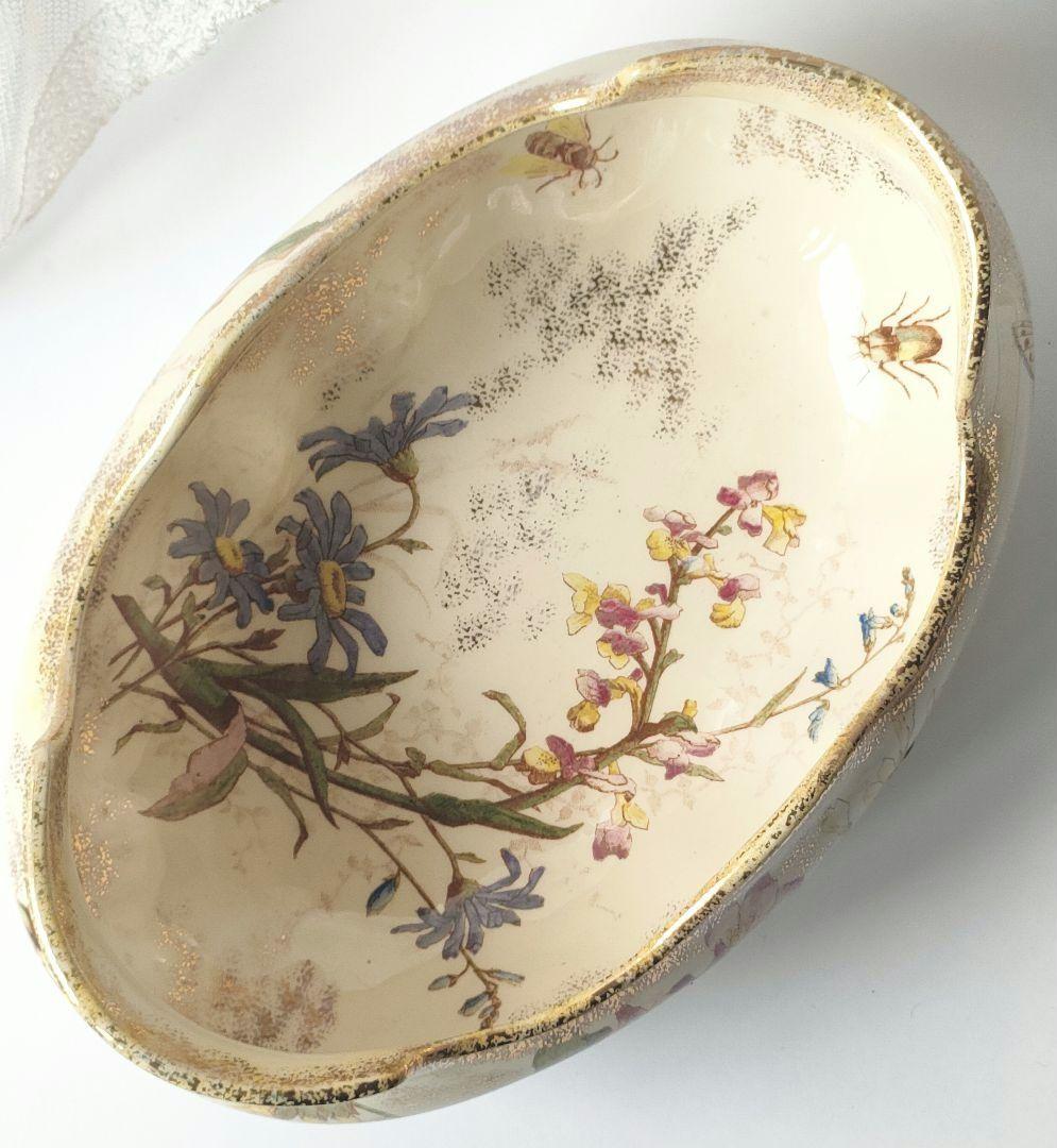希少　美品　リュネビル　花器　　ソーシエール　フランスアンティーク