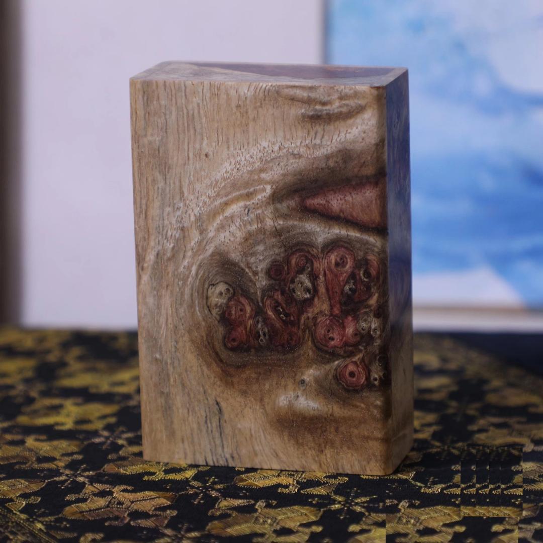 天然木 無垢材 シガレットケース｜一点物 木目が美しい｜手作り 煙草ケース