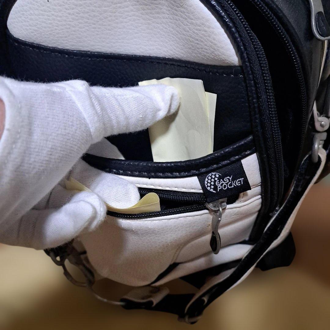 ティゴラゴルフキャディバッグ本格３点式ツアーバック。フード付き。9.5インチ