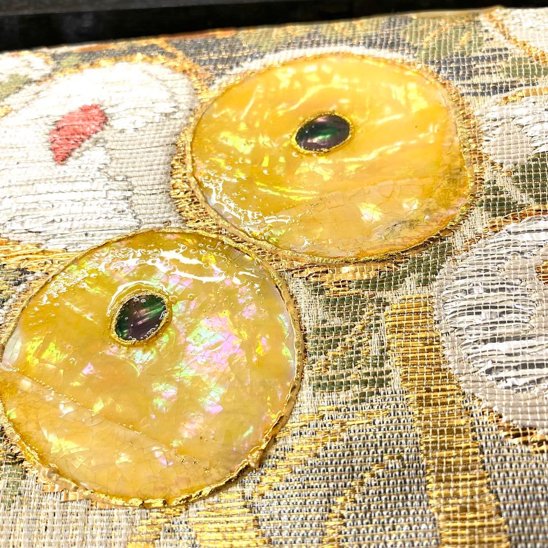 ⭐︎O0949 美品 逸品 豪華 金彩 螺鈿 藤島節の世界 正絹 袋帯
