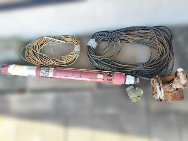 川本 カワモト 深井戸水中ポンプ これで使用可能 中古 ジャンク品 「引取り」