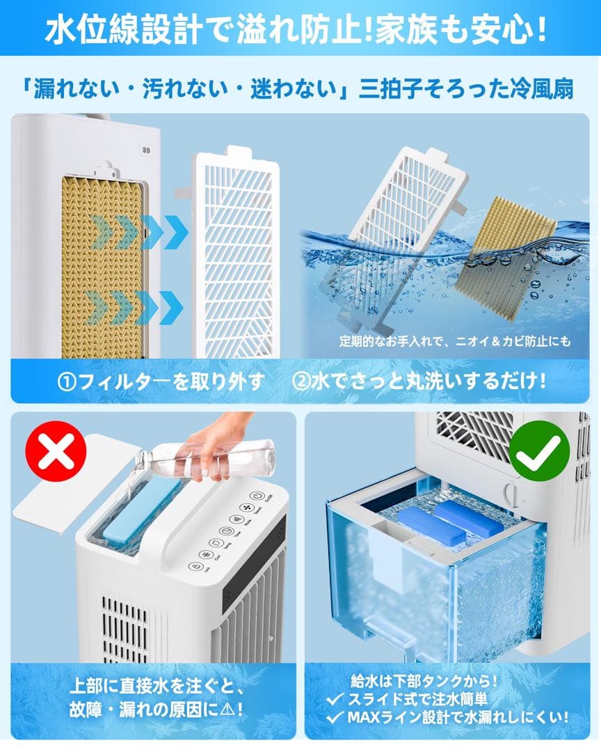 【最終価格】ポータブルクーラー　スポットクーラー　冷風機　大容量　10L 熱中症