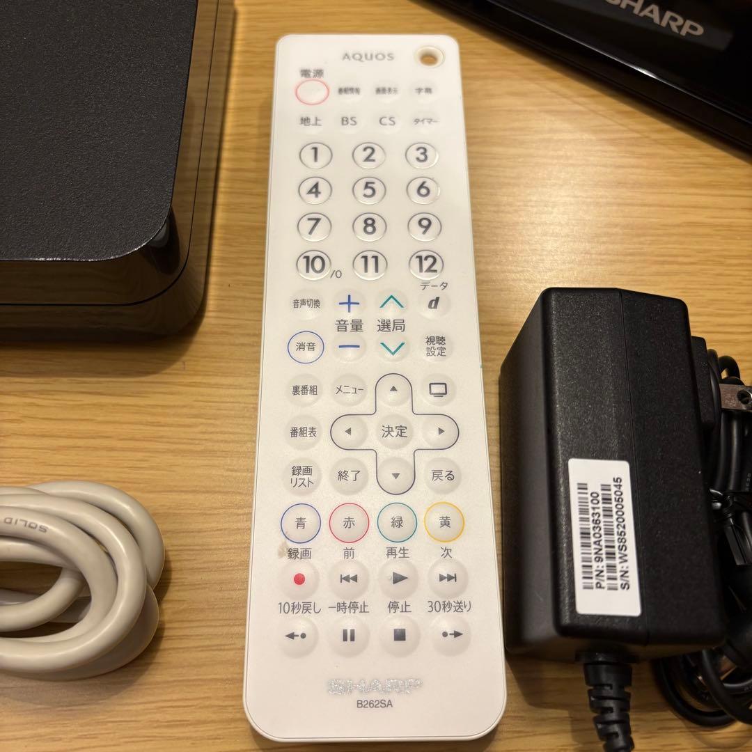 【中古】シャープ ポータブル液晶テレビ AQUOS ブラック 2T-C12AF