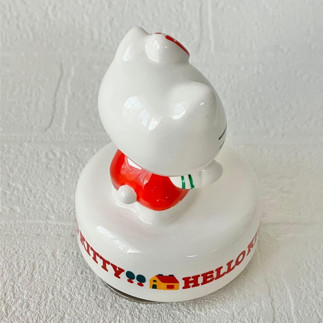 【激レア！】ハローキティ　オルゴール　陶器製　80年代　レトロ
