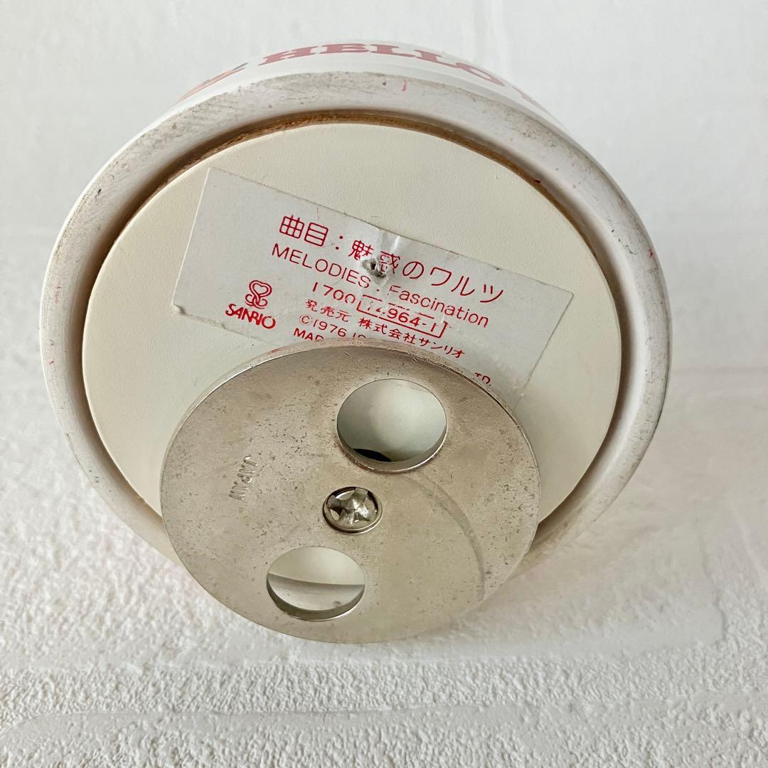 【激レア！】ハローキティ　オルゴール　陶器製　80年代　レトロ