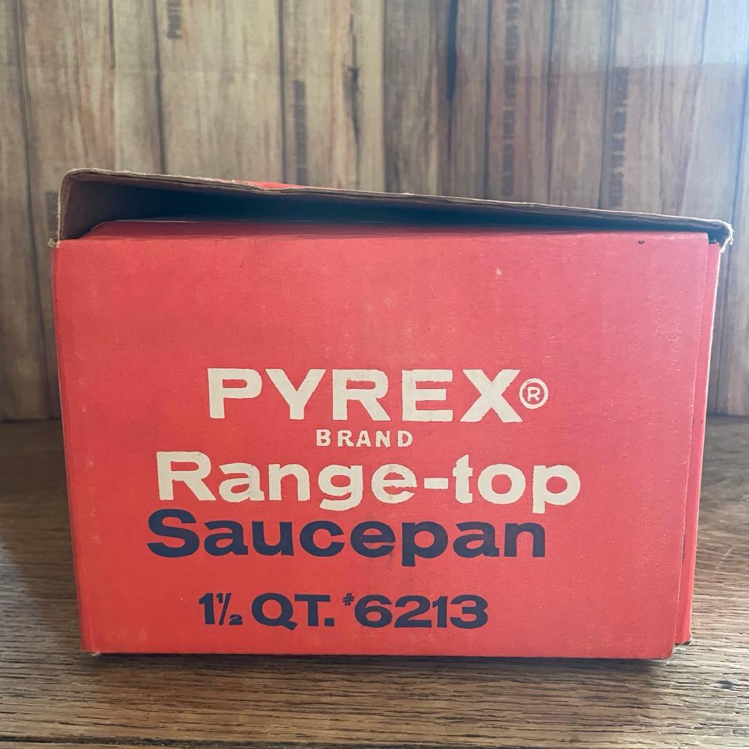 ✴︎デッドストック✴︎Old Pyrex ✴︎片手鍋✴︎オリジナル箱、カタログ、備品付