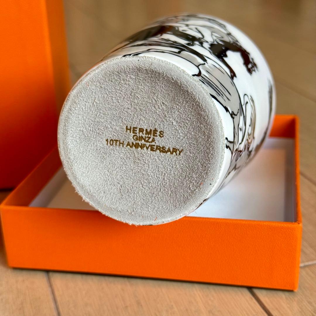 HERMES エルメス キャンドル 銀座10周年 アニバーサリー 箱付 未使用
