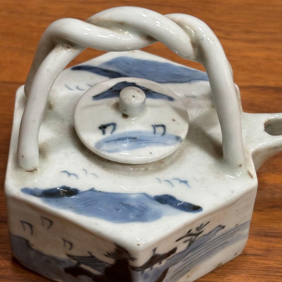 中国　古染　水注　中国で購入