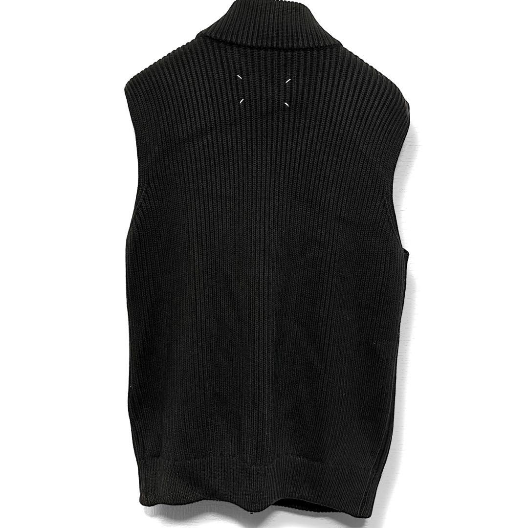 初期/マルタンマルジェラ10／ドライバーズニットベスト/ミスディアナ/黒/M