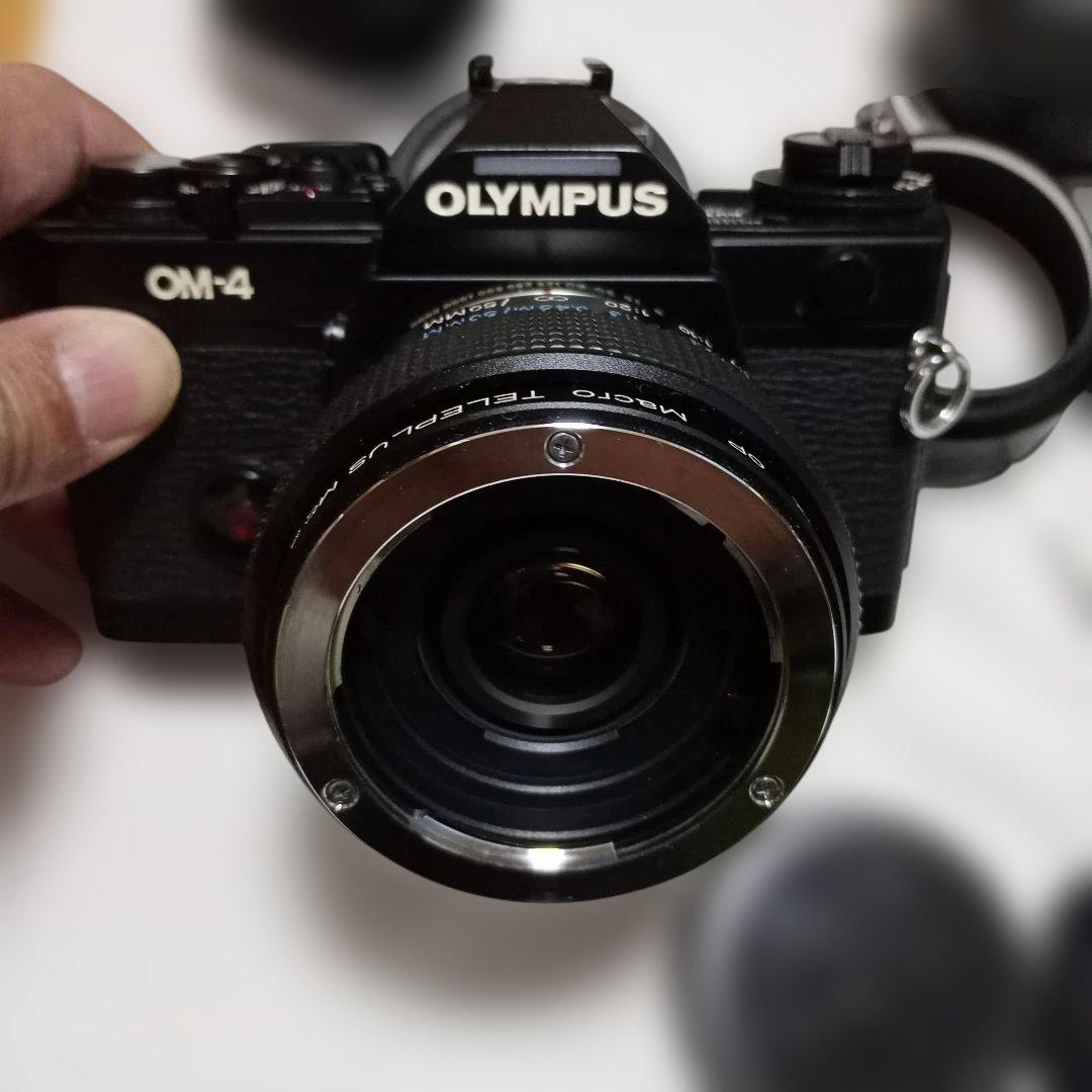 フィルムカメラ Olympus OM-4+ Auto- 50 f1.8+teleplus MC7