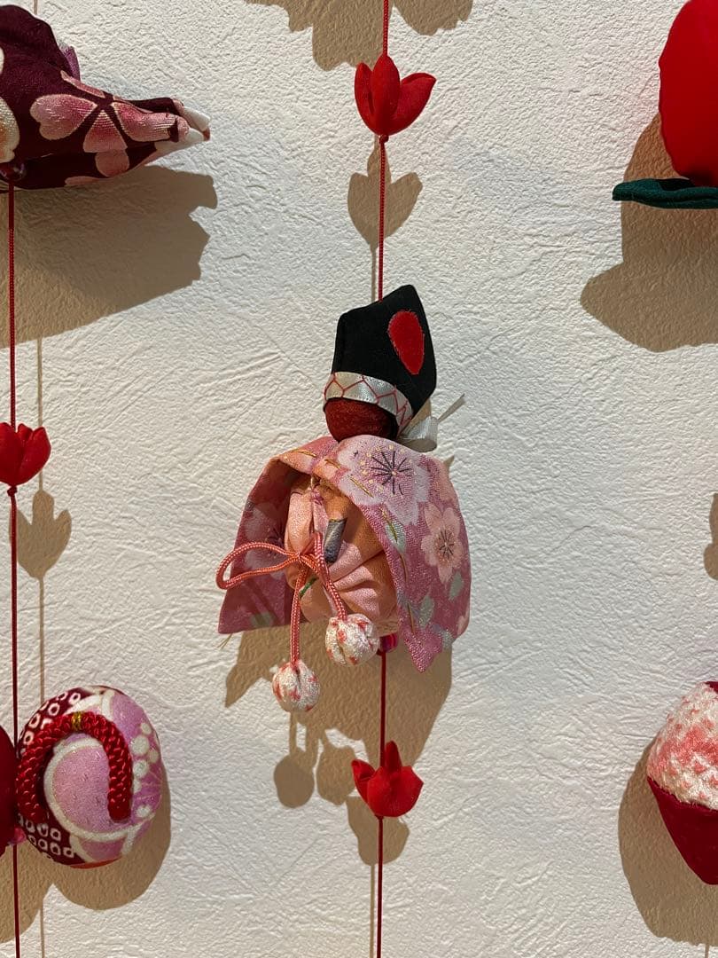 可愛いつるし雛No.159 壁掛けタイプ・ひな祭り・桃の節句・さげもんつるし飾り