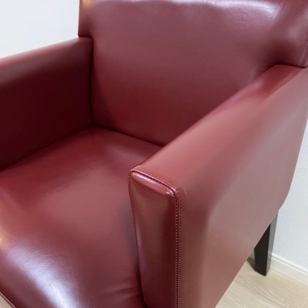 (け58)Cassina ixc. カッシーナイクスシー レザーアームチェア