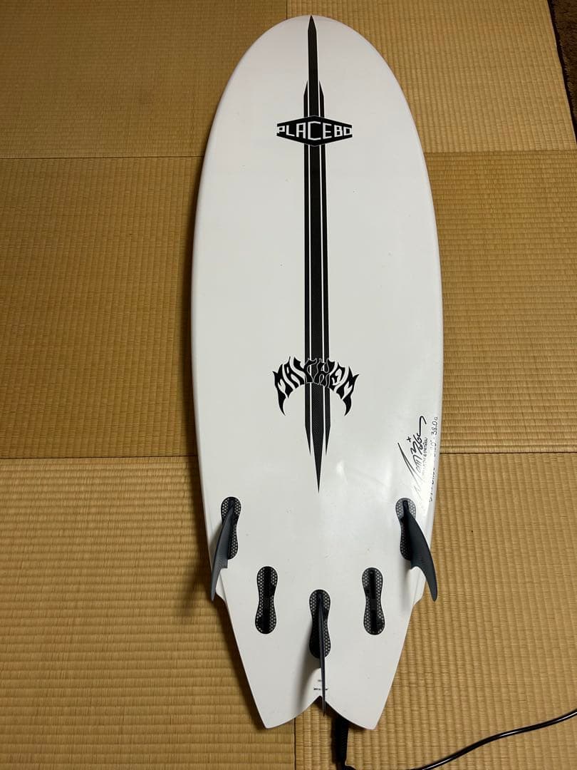 PLACEBO ホワイト ショートボード 3フィン