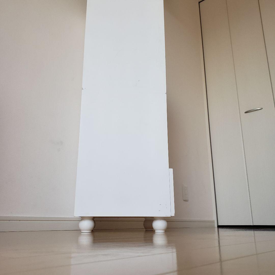 プリンセスオープンラック②/ホワイトラック/収納棚/デスク横棚