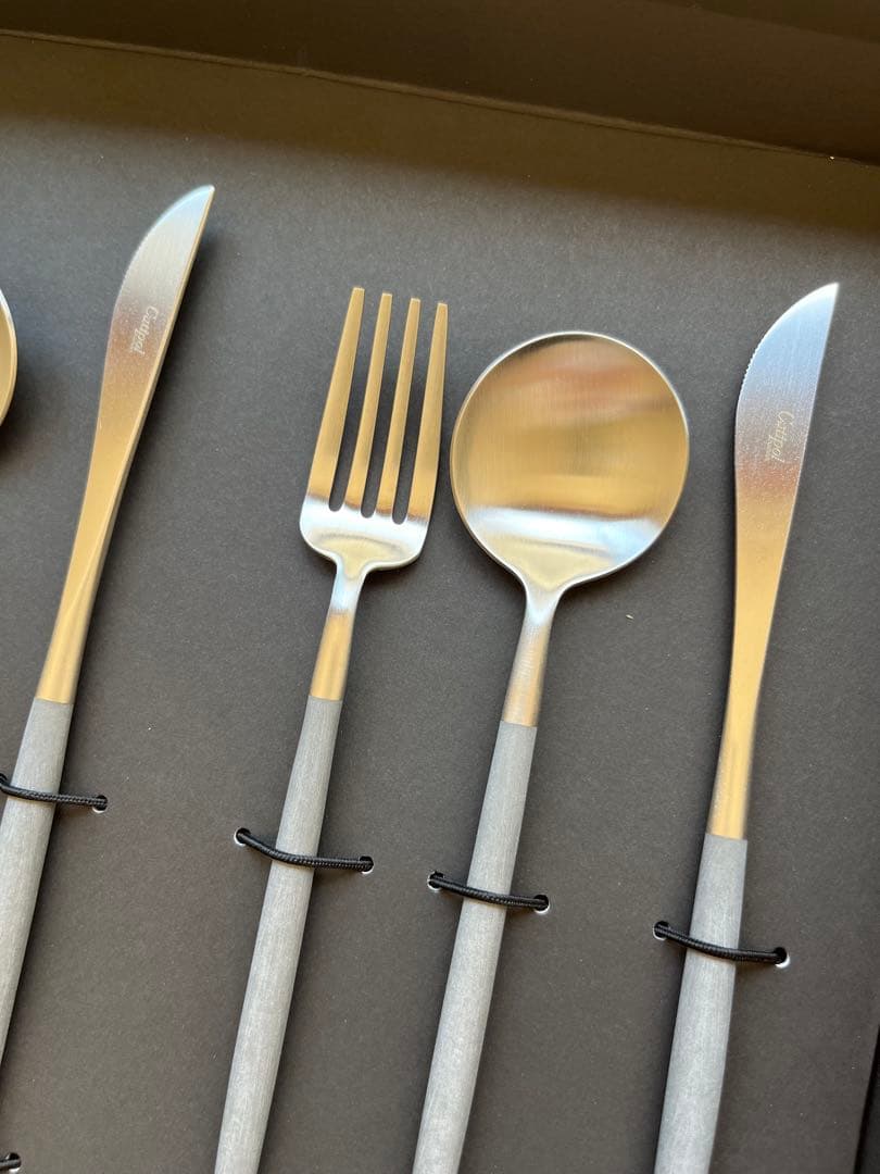 クチポール　デザートセット　グレー×シルバー　ショッパー付き