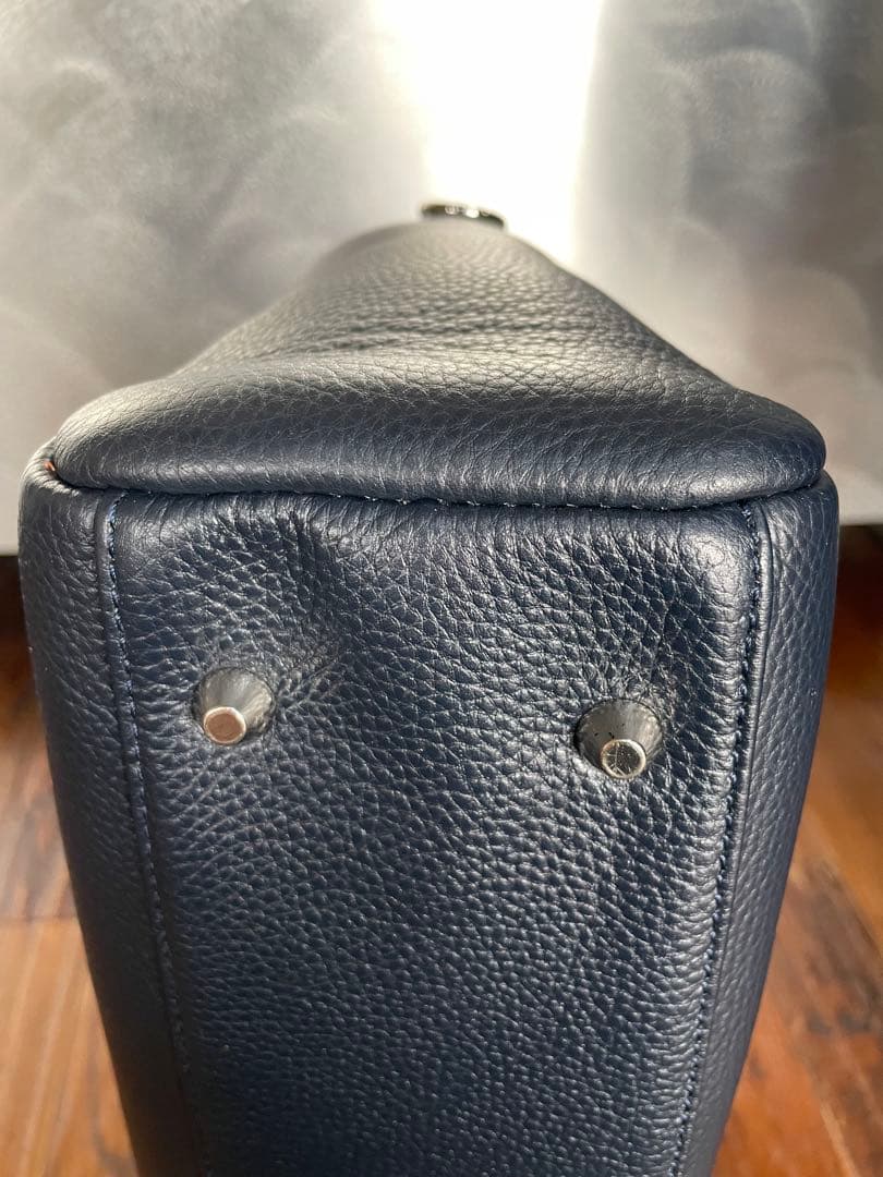 美品 MURA ビジネス バッグ 2WAY ショルダー レザー　シボ革　A4