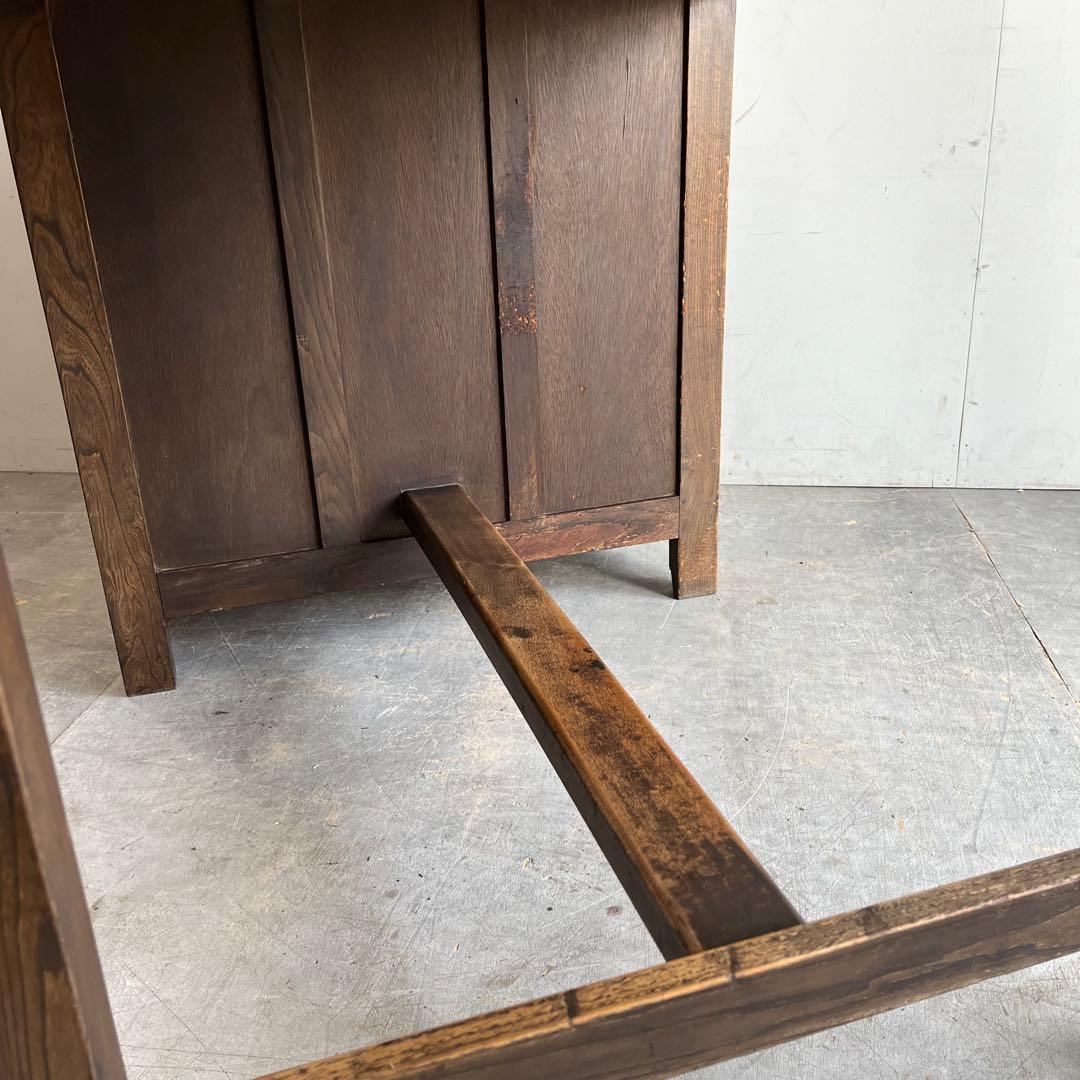 アンティーク 片袖机 デスク テーブル 昭和レトロ z483