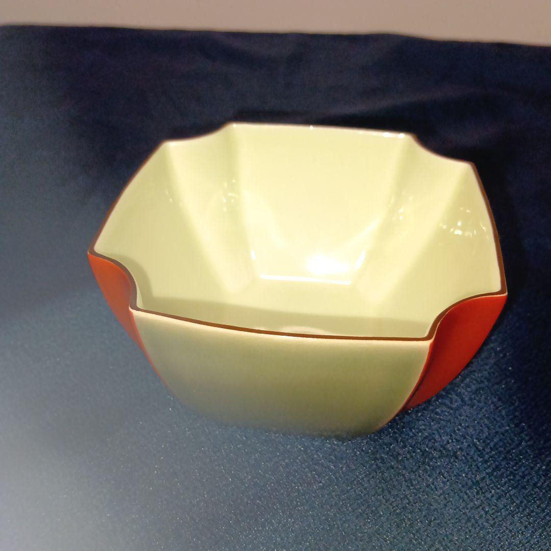 深川製磁 百年庵 茶灰釉赤 小どん 丼 小丼 鉢 5客 箱付