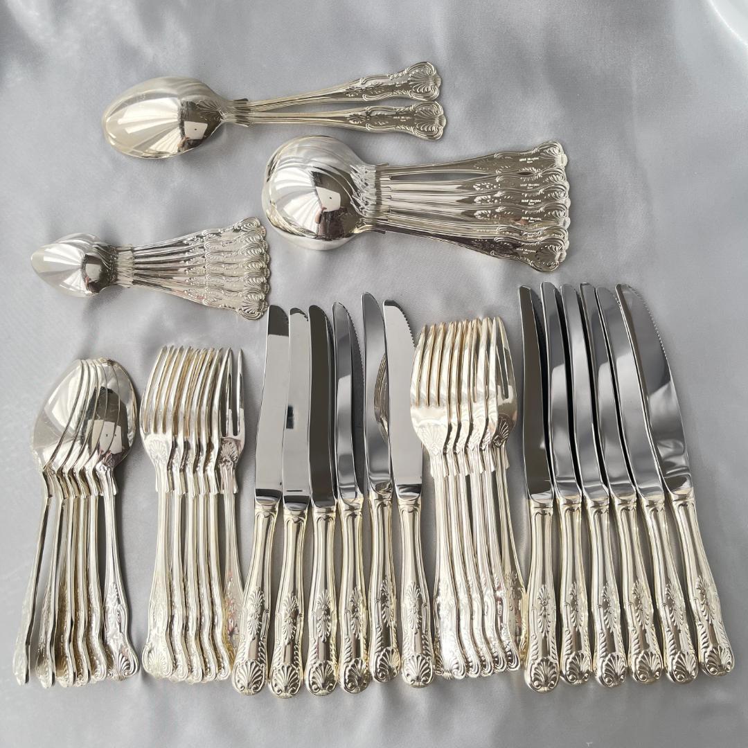 【Falstaff】キングスパターンのディナーセット 44本組