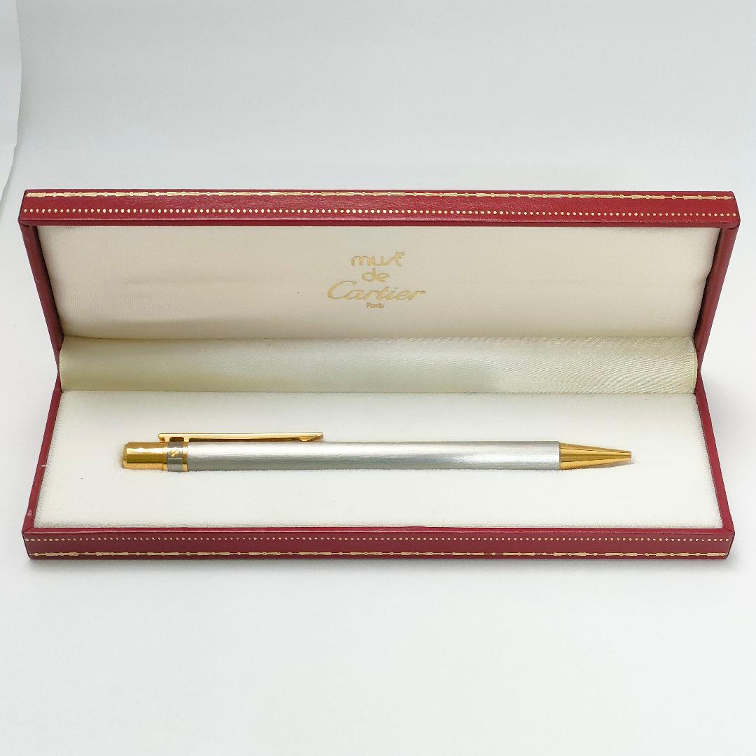 【未使用・良品】Cartier/カルティエ　ボールペン　シルバー ✕ ゴールド
