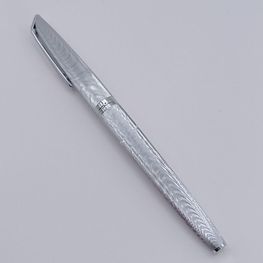 万年筆 WATERMAN C/F シルバーモアレ 18k ウォーターマン