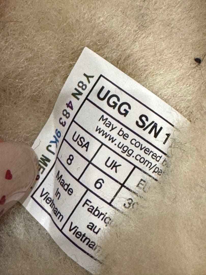 靴 UGG CLASSIC MICRO Black 25cm