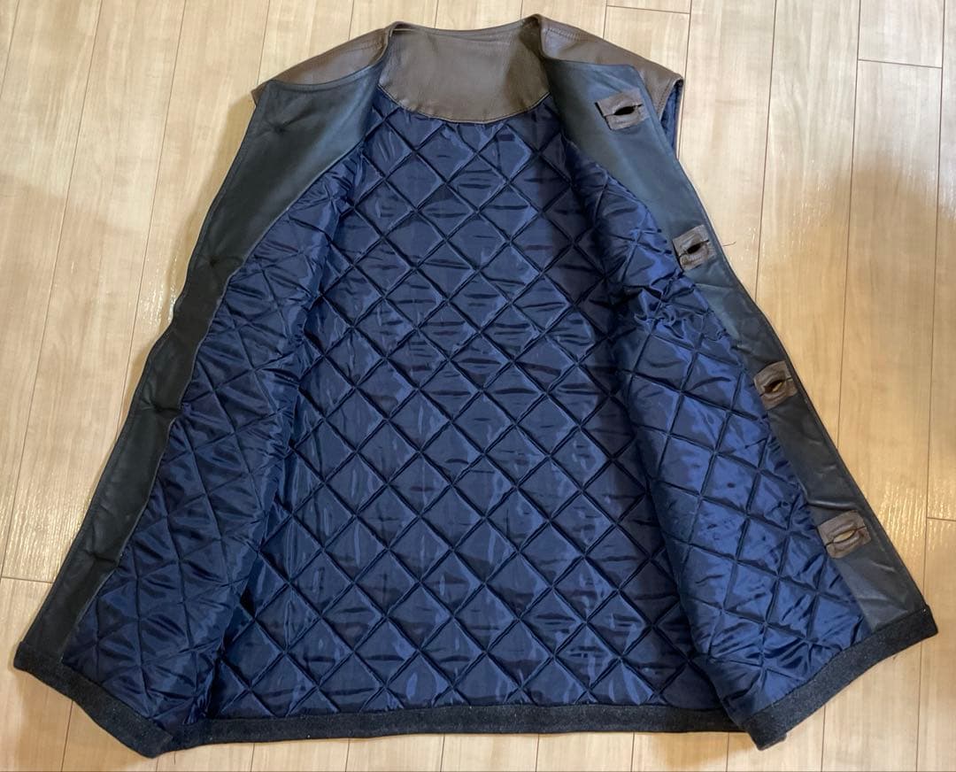 Bradley's レザー/ウール ジャーキンベストnigel cabourn風