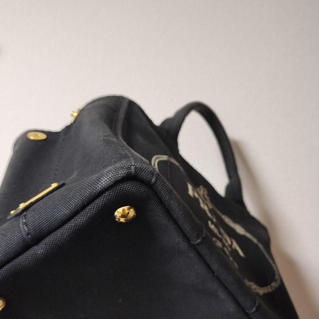 美品! PRADA プラダ カナパ 2WAY ブラック ショルダーバッグ
