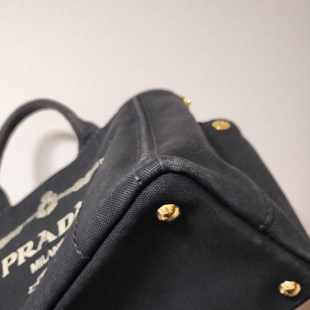 美品! PRADA プラダ カナパ 2WAY ブラック ショルダーバッグ