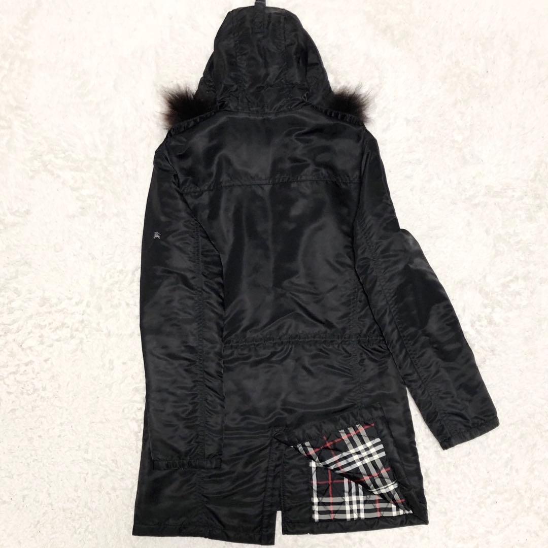 未使用に近い BURBERRY BLACK LABEL ミニタリー モッズコート