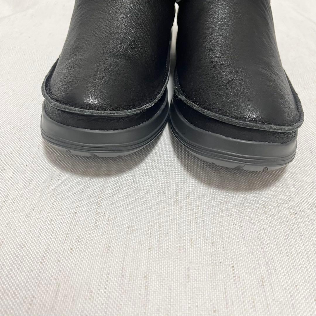 【極美品】REGAL WALKER 本革　スエード　ムートンブーツ　防滑　黒