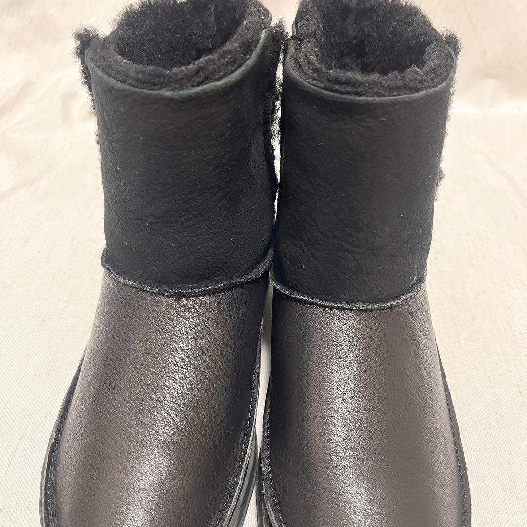 【極美品】REGAL WALKER 本革　スエード　ムートンブーツ　防滑　黒