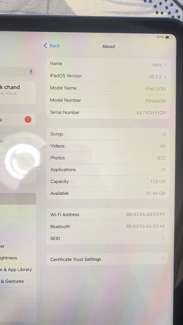 iPad 128GB 第11世代　A16チップ　11インチ　ブルー