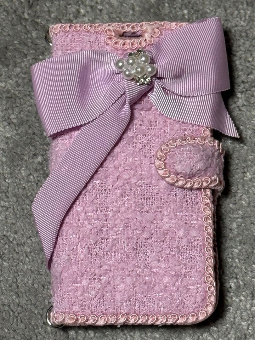 リボン付き手帳型iPhone16ケース