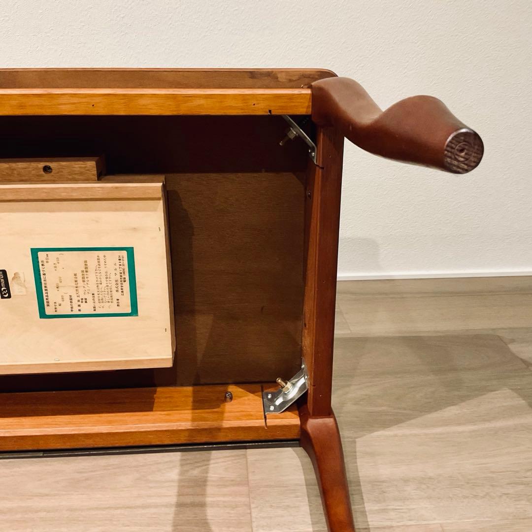 ⭐️ヴィンテージ⭐️【美品】maruni サイドテーブル 猫脚 天然木 木工